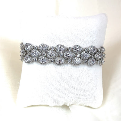 Classic Triple Teardrop Wedding Bracelet | Bridal Styles Boutique