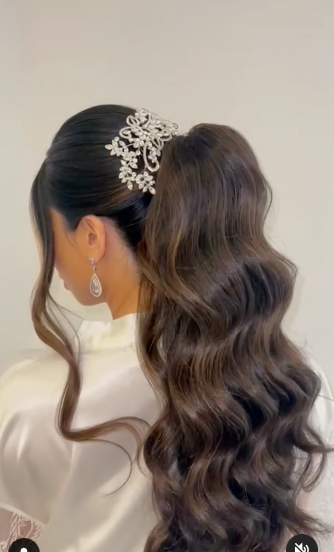 Bridal Ponytail Ideas | Wedding Day Glamour