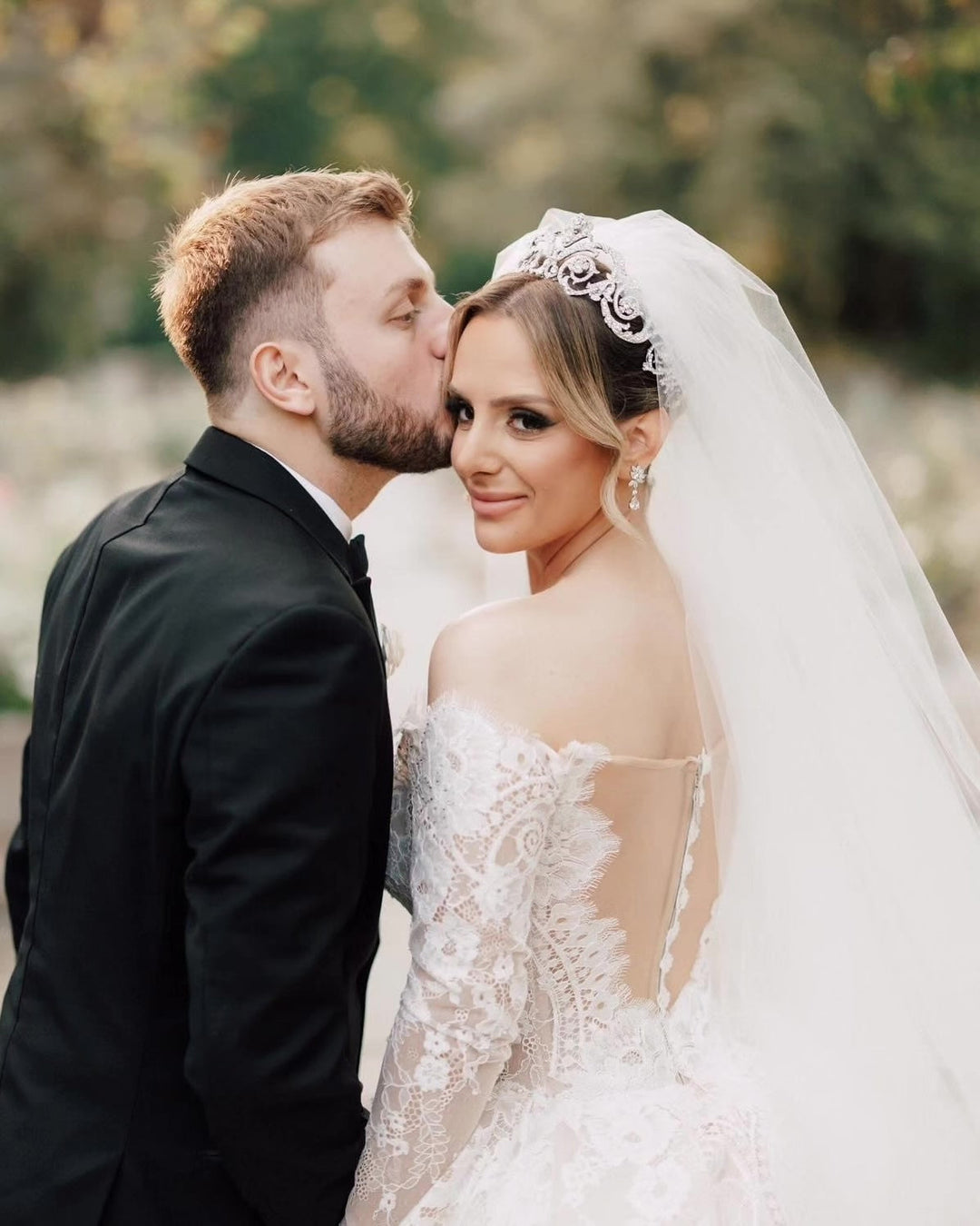 Diana in a Magnificent Custom Wedding Tiara | Bridal Styles Brides
