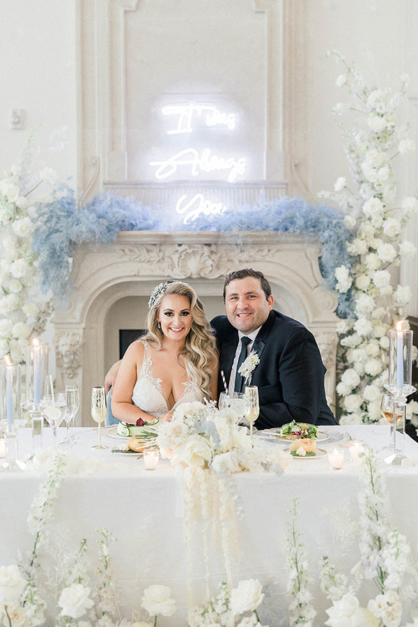 Nicole in a Crystal Rose Headpiece | Bridal Styles Brides