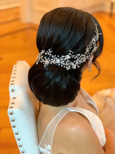 Styling Ideas for a Dazzling Low Bridal Bun