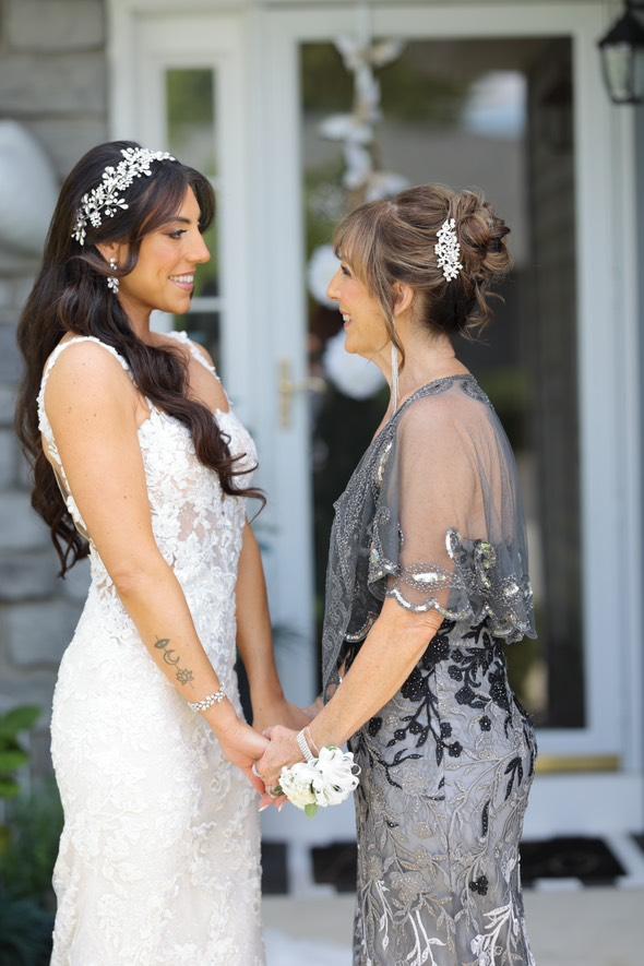 Nicole in a Crystal Floral Hair Vine + Bridal Bracelet | Bridal Styles Brides