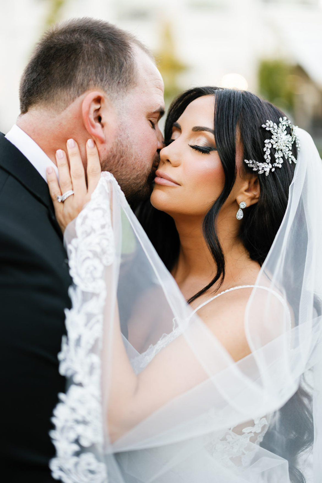 Brianna in a Delicate Bridal Hair Comb | Bridal Styles Brides