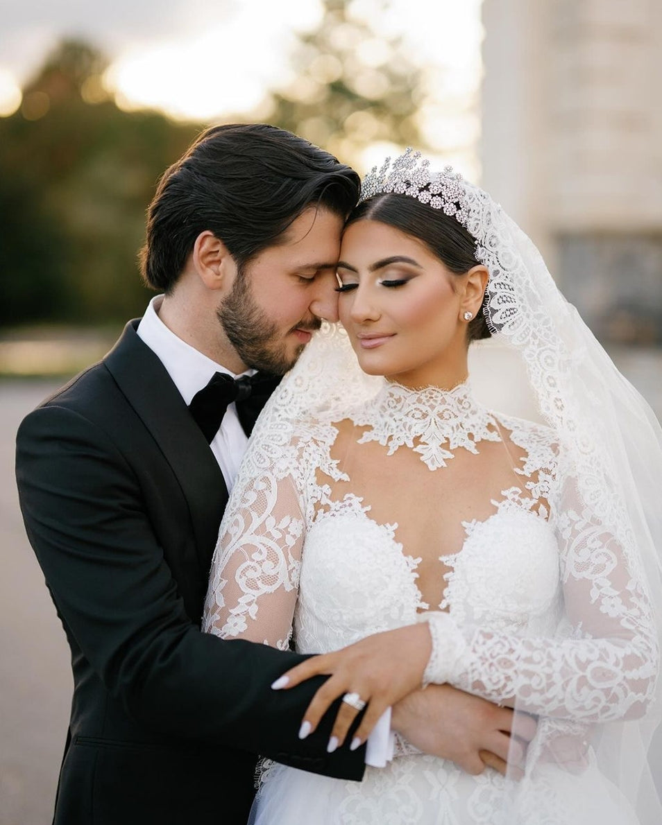 Stephanie in a Regal Wedding Crown | Bridal Styles Brides