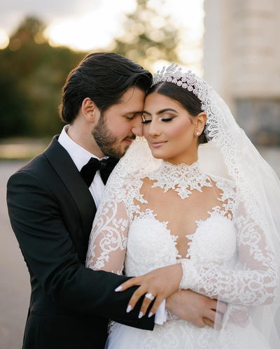 Stephanie in a Regal Wedding Crown | Bridal Styles Brides
