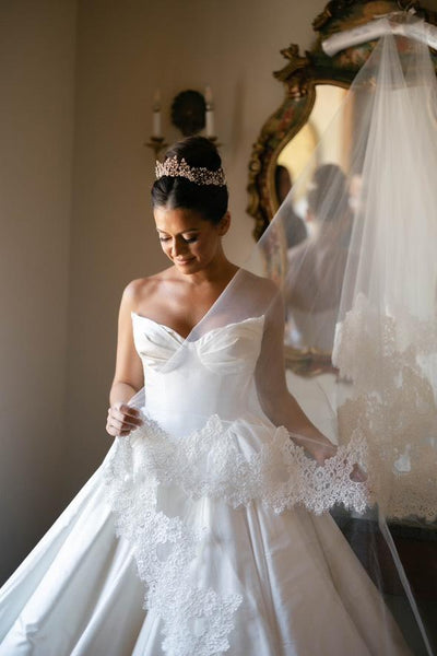 Jacqueline in a Classic Wedding Tiara | Bridal Styles Brides
