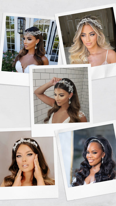 Bridal Accessory Ideas for Long, Loose Waves