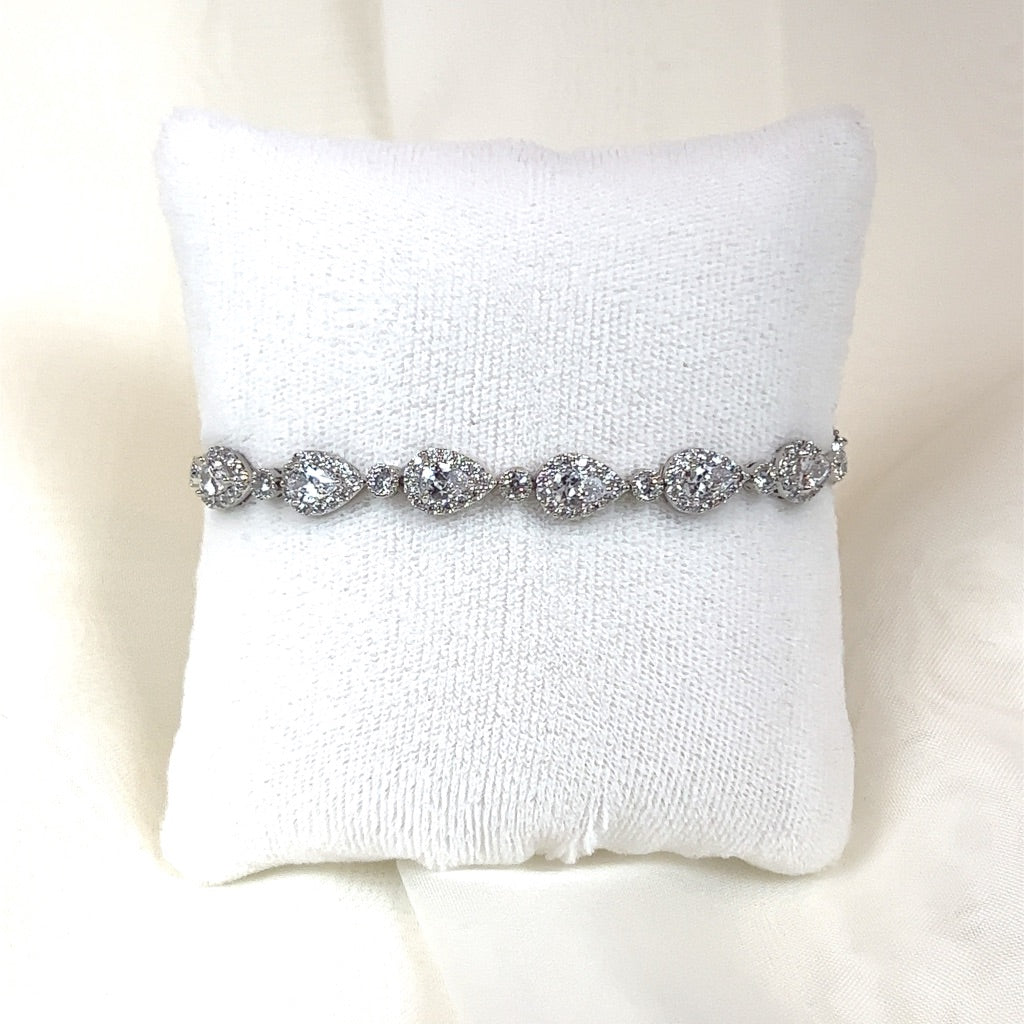 Dainty Classic Teardrop Wedding Bracelet | Bridal Styles Boutique