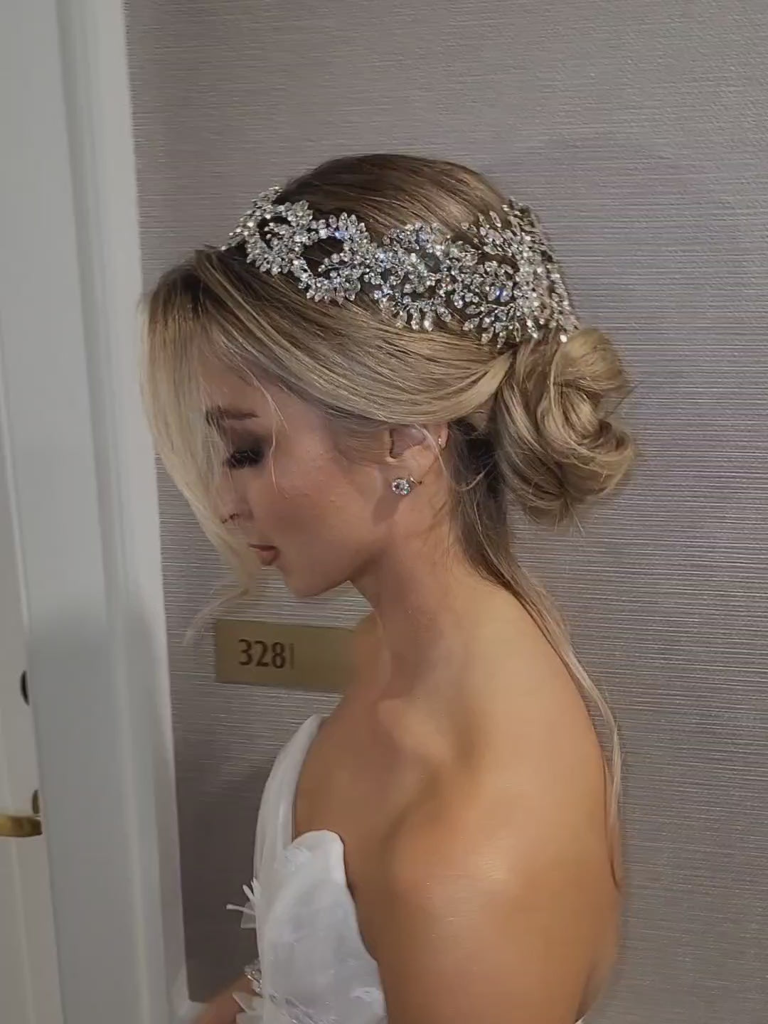 Couture Crystal Halo - Bridal Headpiece 
